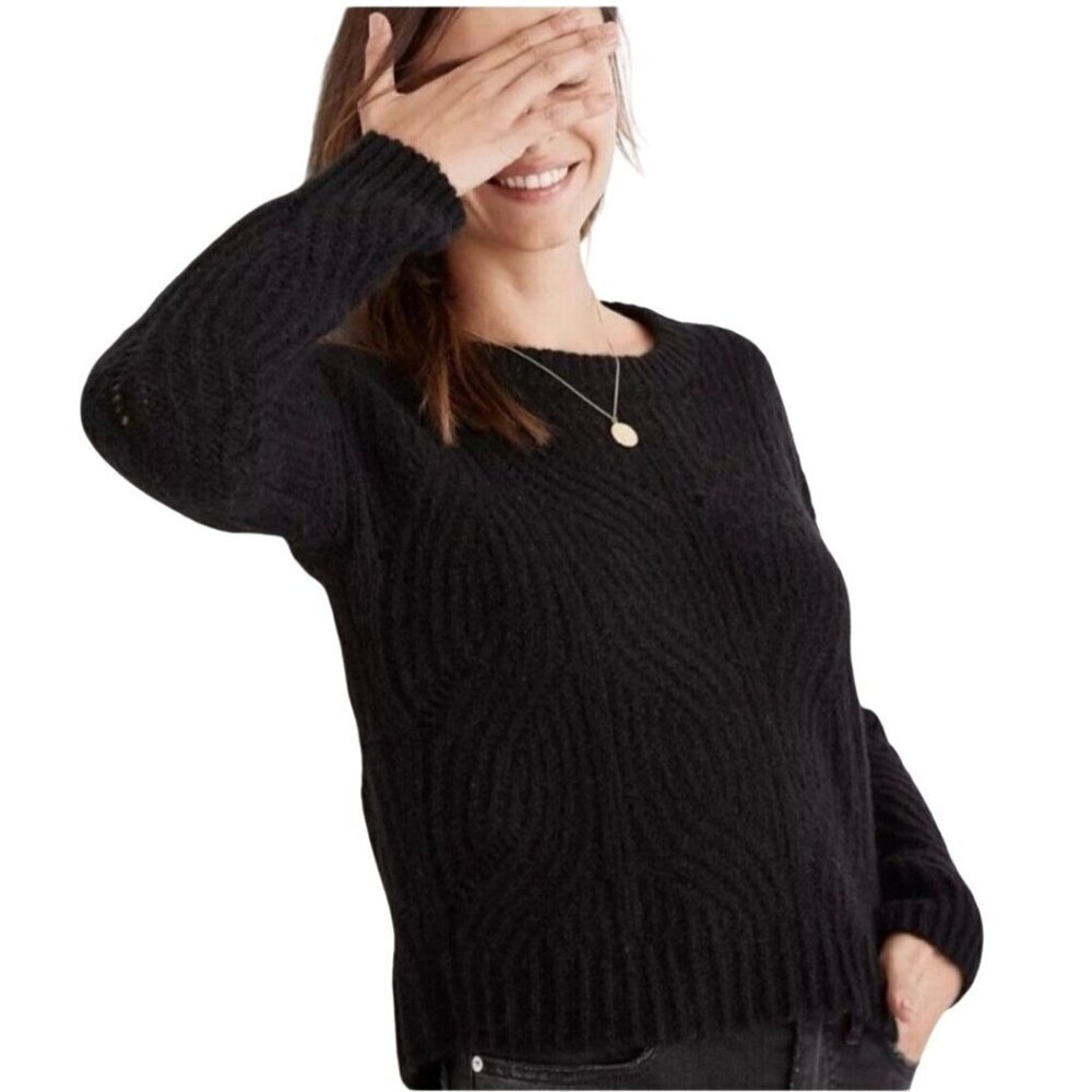 Madewell Charley Sweater Black Alpaca Blend 2020 Cozy Closet Staple Size S